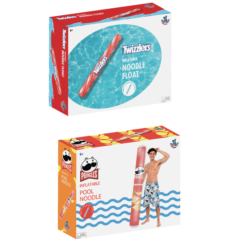 Inflatable Pool Noodle - 72 Inch - 11x2.5x7.5 Inch - Assorted