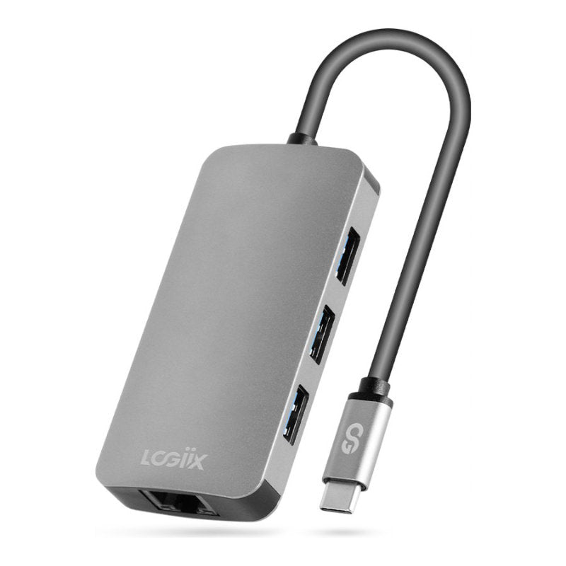 LOGiiX 6-in-1 Multiport Hub USB-C to USB-C / HDMI / USB-A / Ethernet Docking Station - LGX-13888