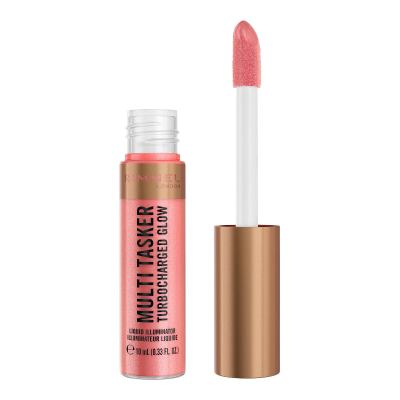 Rimmel London Multi Tasker Turbocharged Glow Liquid Illuminator - Rosy Rebel