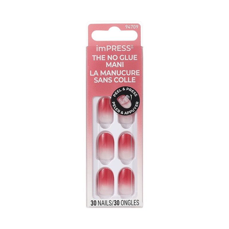ImPRESS The No Glue Mani False Nails Kit - Short - Oval - Beat the Heat - 30's