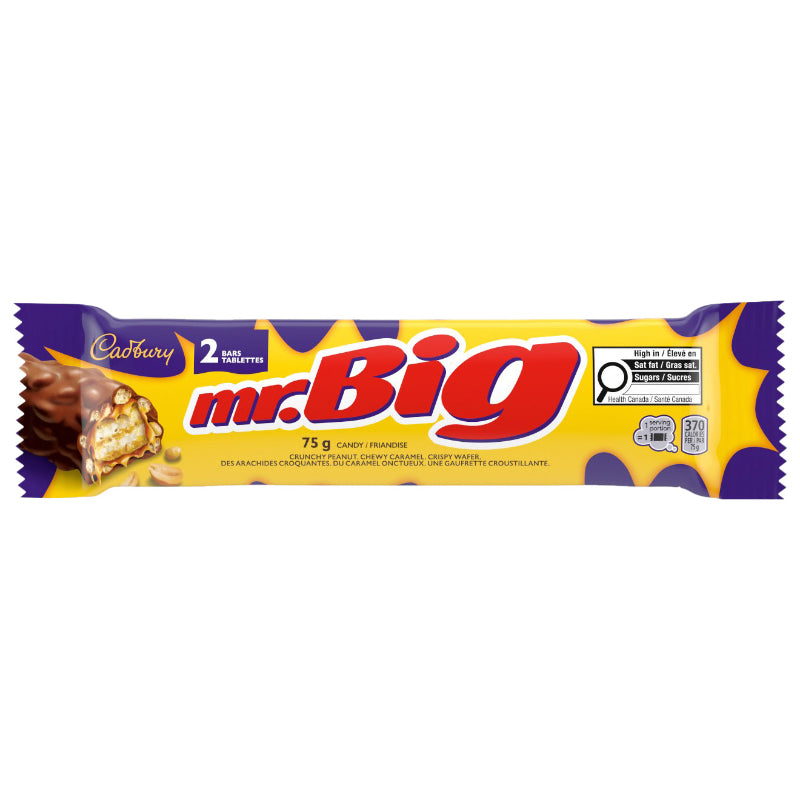 Cadbury Mr. Big Chocolatey Candy Bar - King Size - 75g