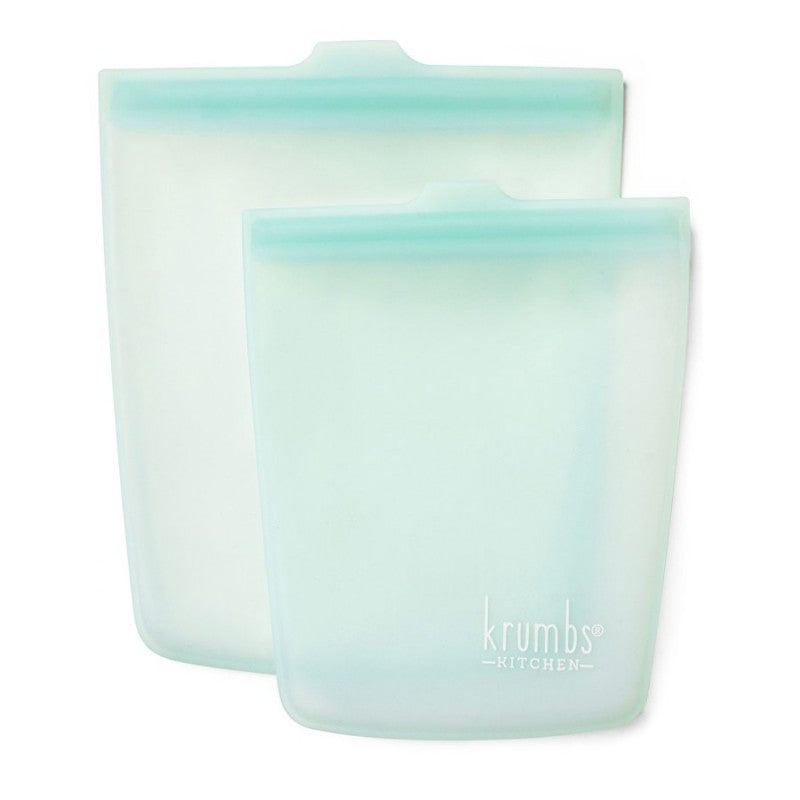 Krumbs Kitchen Essentials Food Storage Bags - Mint- 2pack