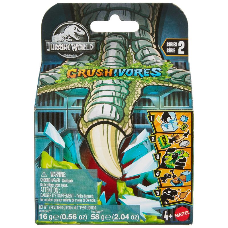 Mattel Jurassic World Series 2 Crushivores Mini Dinosaur - Assorted