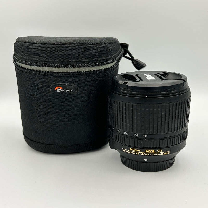 USED: Nikon DX AF-S Nikkor 18 -140mm f/3.5-5.6G ED VR Lens - Black - 9/10 - #20051369