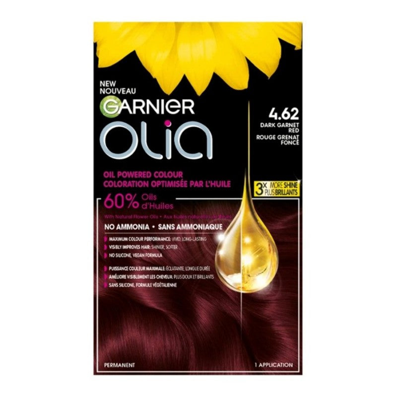 Garnier Olia Permanent Hair Color - Dark Garnet Red (4.62)
