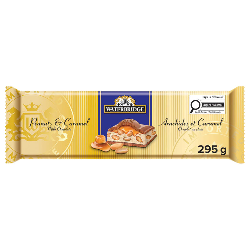Waterbridge Milk Chocolate Bar - Peanuts & Caramel - 295g