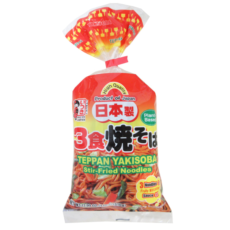 Itsuki Teppan Yakisoba Japanese Stir Fried Noodles - 510g