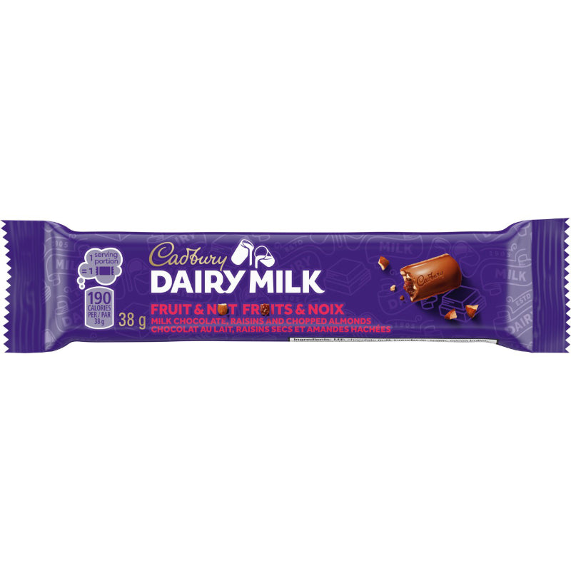 Cadbury Dairy Milk - Fruit and Nut - 38g