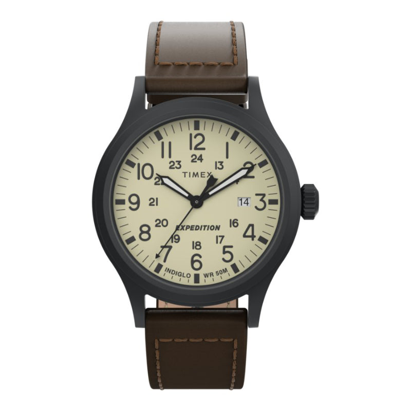 Timex Expedition Scout Wristwatch - Brown/Black - T49963GP