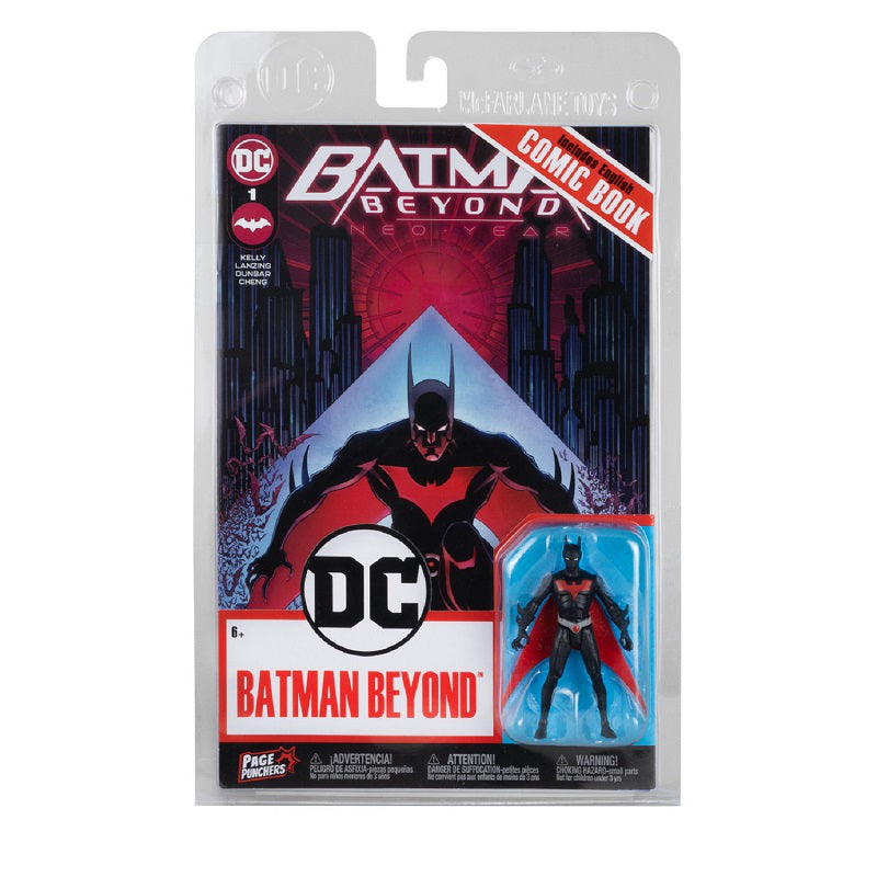 DC Comics Batman Beyond Action Figure with Comic Book - 3 Inch - 12x7.5x1.25 Inches