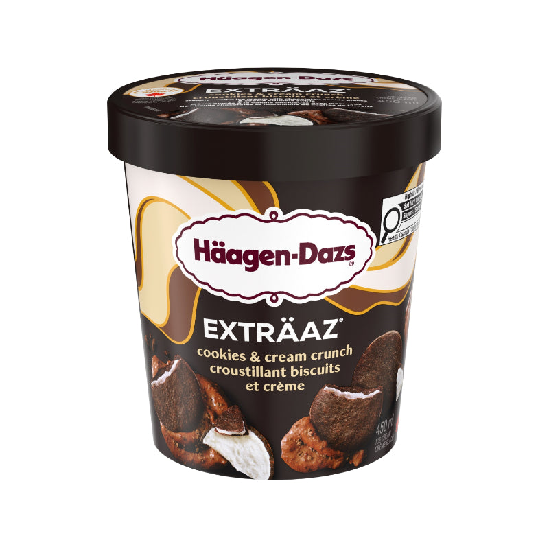 Haagen-Dazs Extraaz Ice Cream - Cookies & Cream Crunch - 450ml