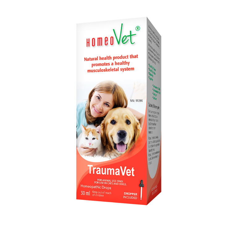 HomeoVet Homeopathic Drops for Cats and Dogs - TraumaVet - 30ml