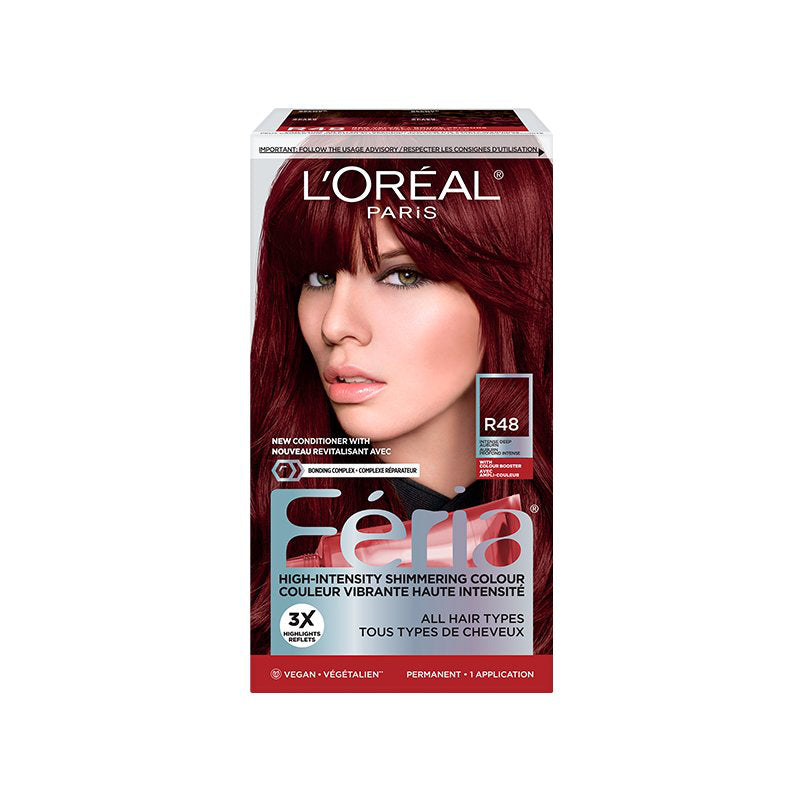 L'Oreal Paris Feria Permanent Hair Color - Intense Deep Auburn (R48)