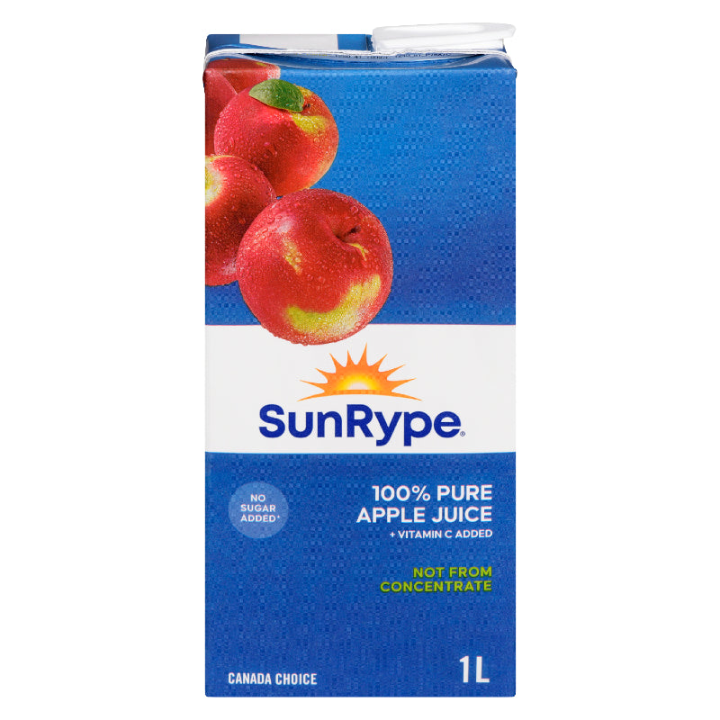 SunRype Unsweetened Pure Apple Juice - 1L