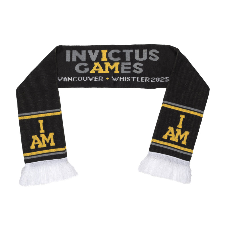 Invictus Games Winter Scarf - Black