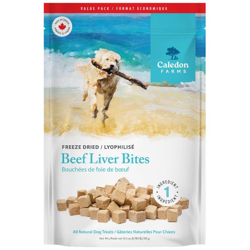 Caledon Farms Value Pack Freeze Dried Treats for Dogs - Beef Liver - 355g