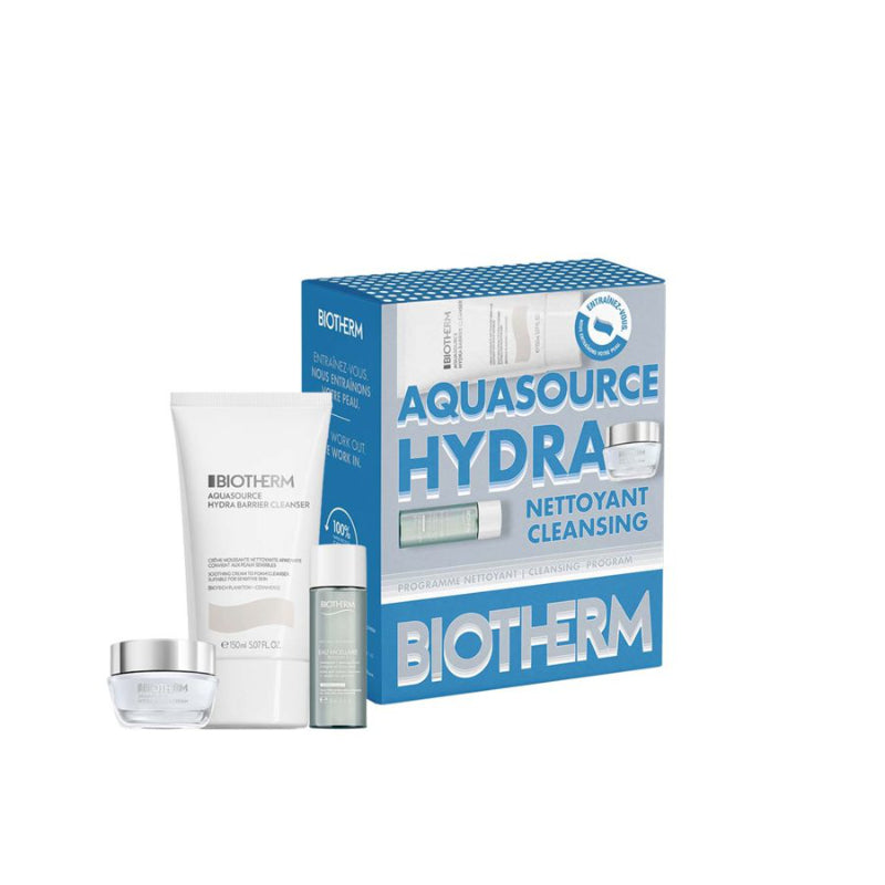 Biotherm Aquasource Hydra Cleansing Program Skin Care Gift Set - 3 piece