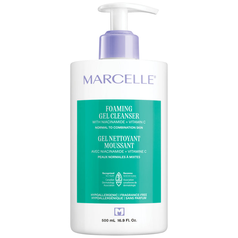 Marcelle Foaming Gel Cleanser with Niacinamide + Vitamin C - 500ml
