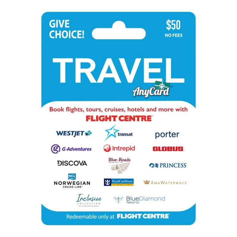 AnyCard Travel Gift Card - $50