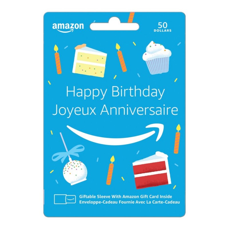 Amazon Happy Birthday Gift Card - $50