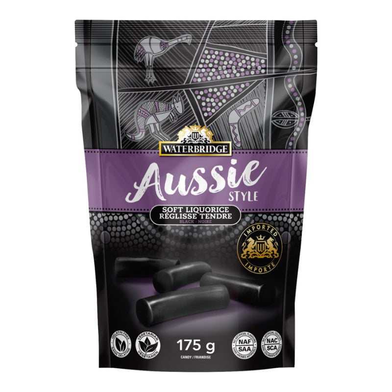 Waterbridge Aussie Style Soft Licorice - Black - 175g
