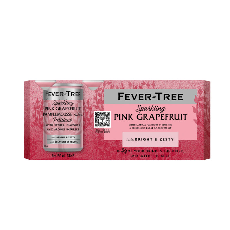 Fever-Tree Sparkling Drink - Pink Grapefruit - 8x150ml