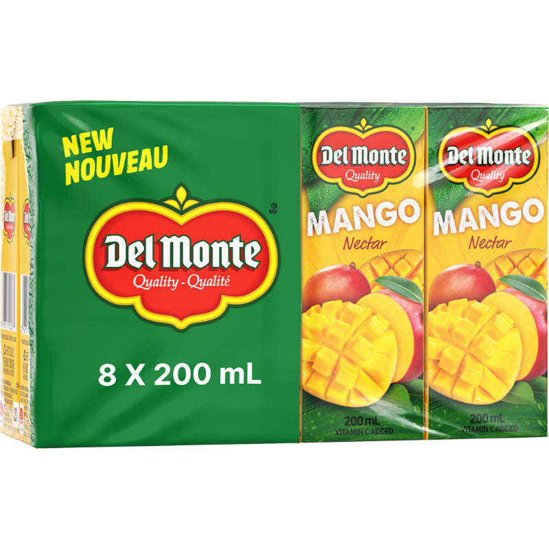 Del Monte mango Nectar - 8 x 200ml