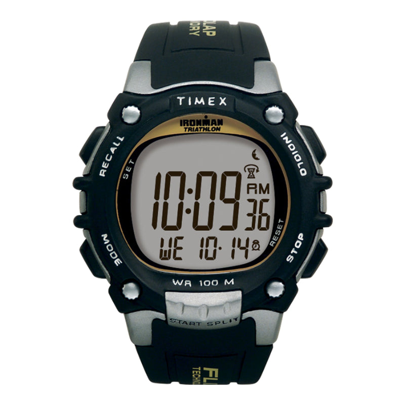 Timex Ironman Classic 100 Full-Size Wristwatch - Silver-Tone/Black - 5E231