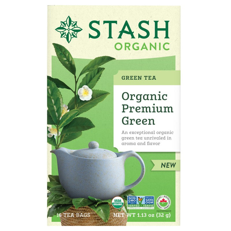 Stash Organic Premium Green Tea - 16's