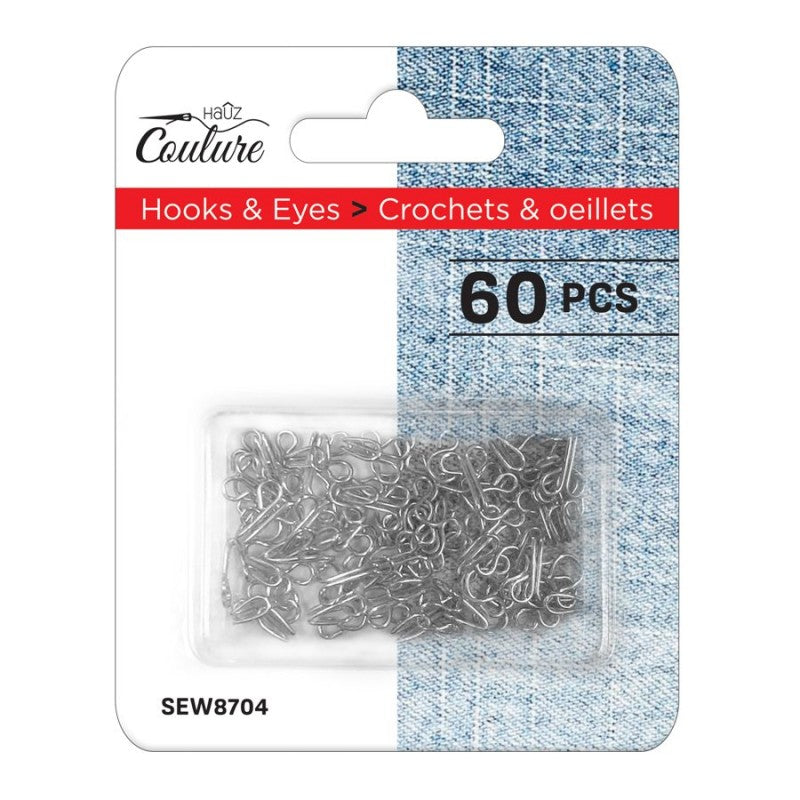 Hauz Couture Hook and Eye Set - 60 piece