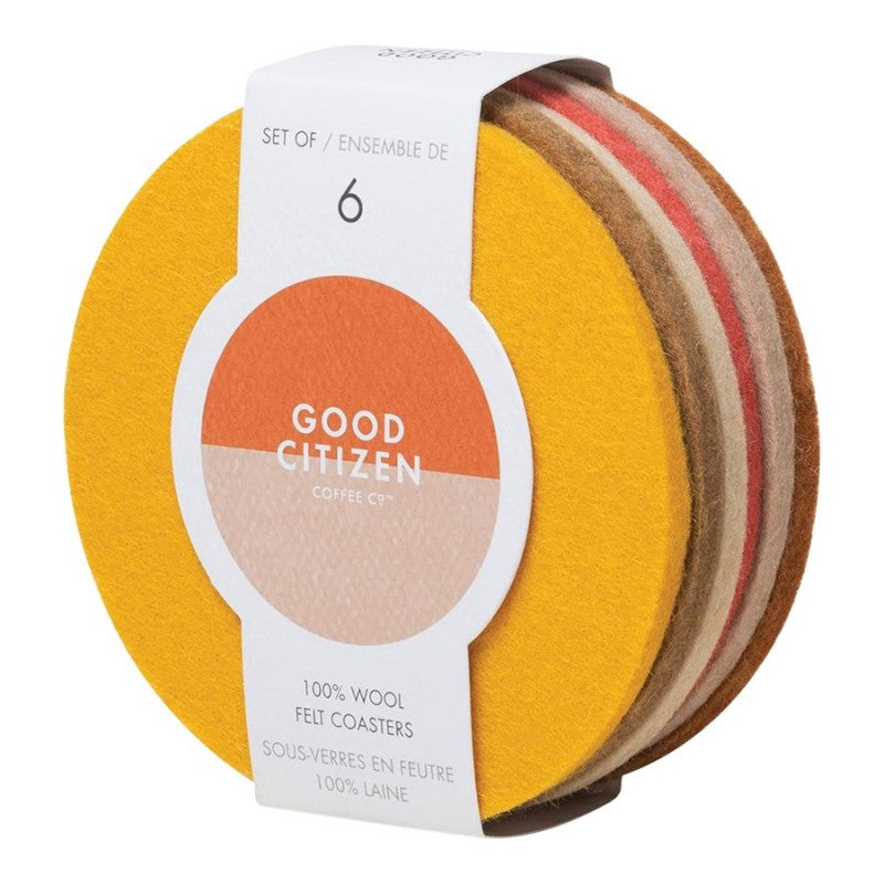 Good Citizen Coffee Co Coaster Set - Warm - 6 piece