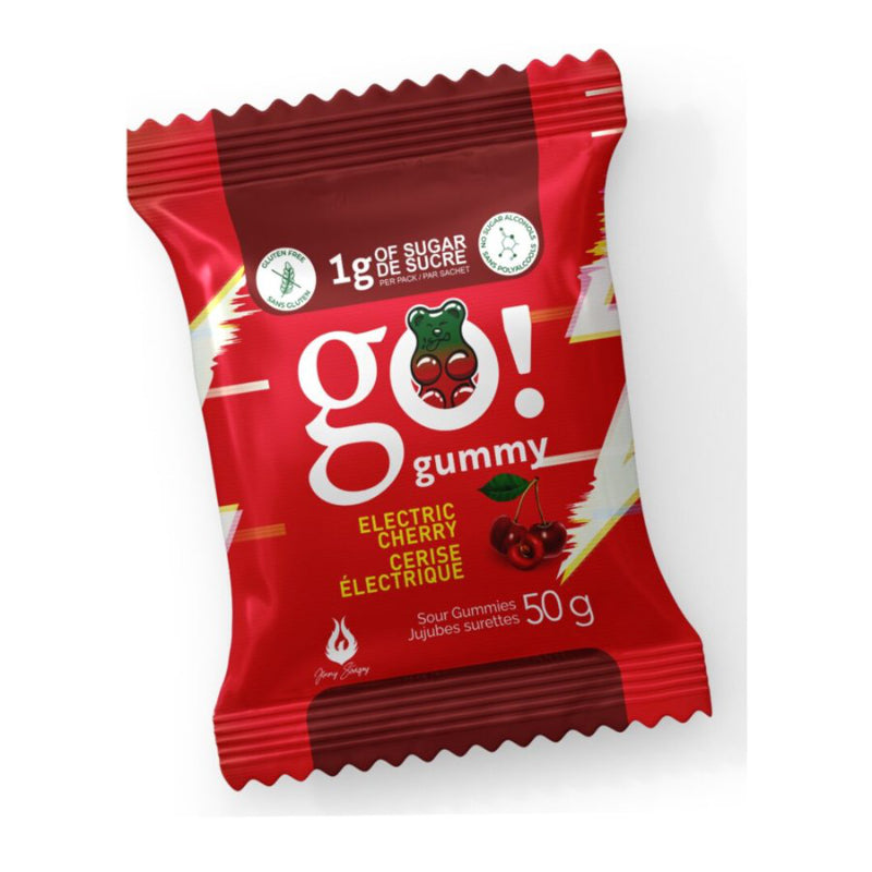 Go Gummy Sour Candy - Electric Cherry - 50g