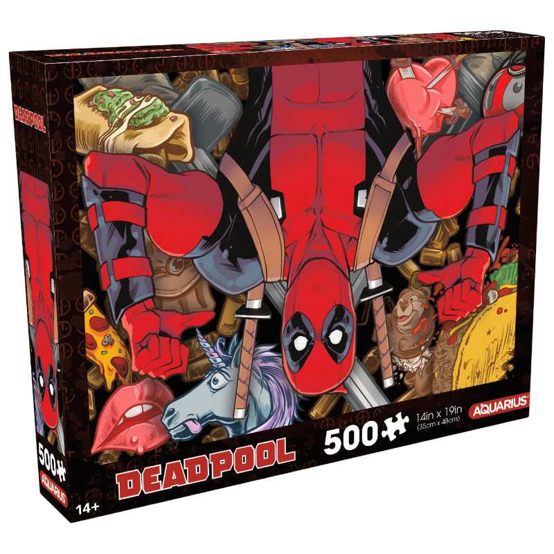 Aquarius Deadpool Collage Jigsaw Puzzle - 500 Piece
