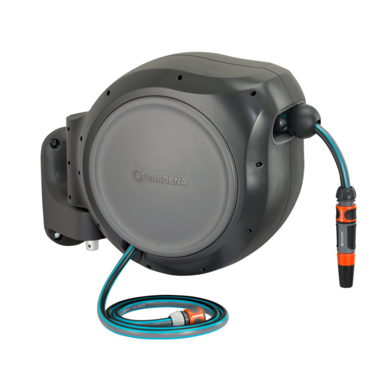 Gardena Retractable Hose Reel Set - 1/2in - 75ft