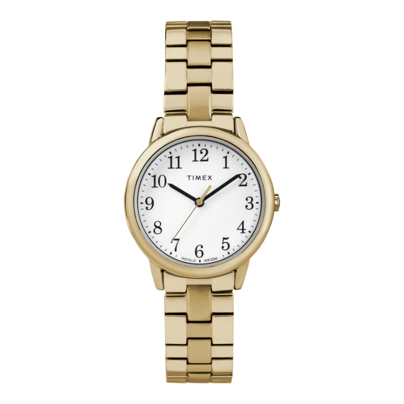 Timex Easy Reader Wristwatch - Gold-Tone/White - TW2R589009J