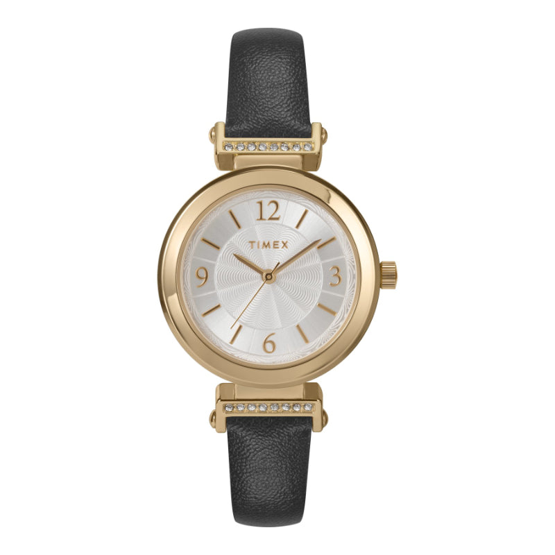 Timex Main Street Reversible Wristwatch - Gold-Tone/Silver-Tone/Black/Brown - TW2W964009J