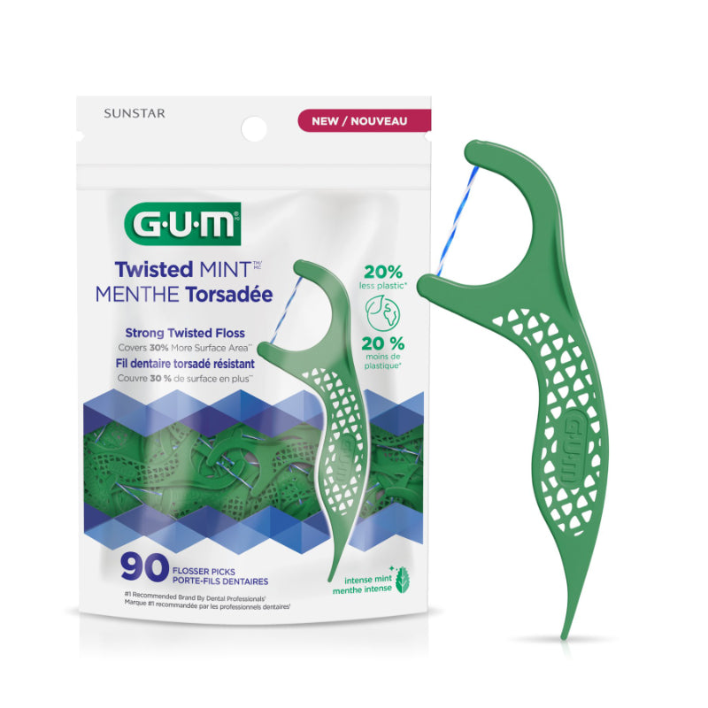 GUM Twisted Mint Flosser - 90's