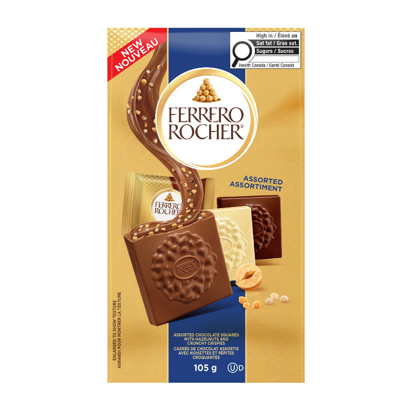 Ferrero Rocher Assorted Chocolate Squares - 105g