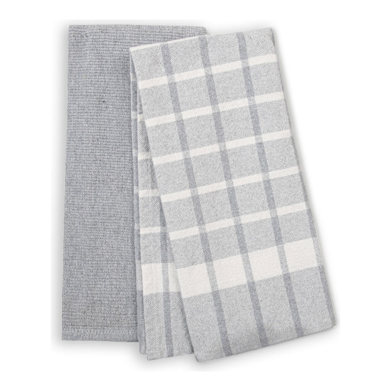 S & Co Kitchen Towel Set - Gray - 2 pcs