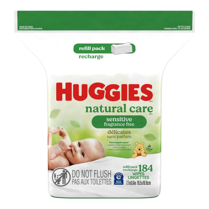 Huggies Natural Care Baby Cleaning Wipes - 184 Wipes