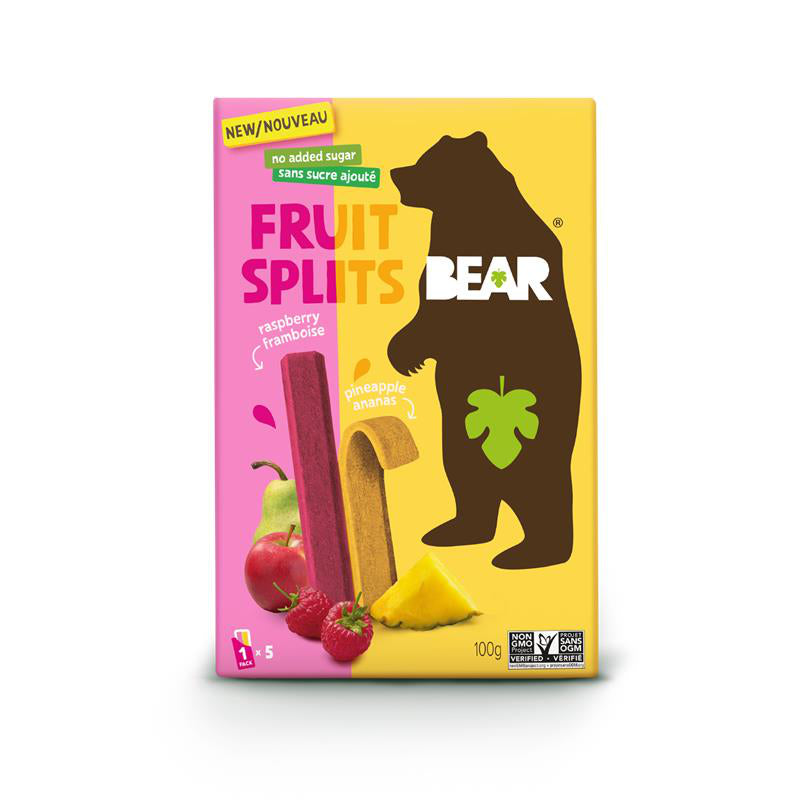 Bear Fruit Splits - Raspberry & Pineapple - 100g