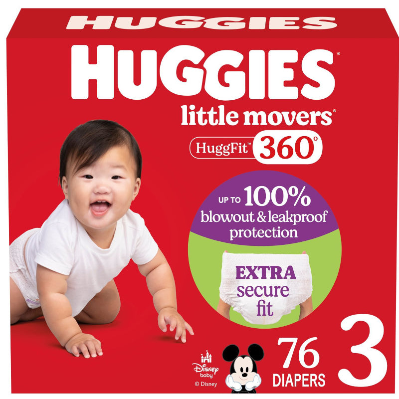 Huggies Little Movers HuggFit 360° Diapers