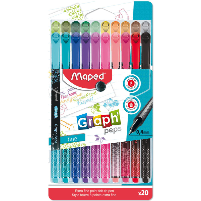 Maped Graph' Peps Point Felt-Tip Pen - 20s