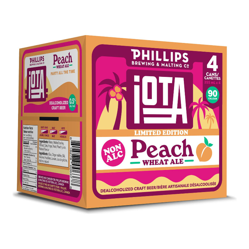 Phillips Iota Limited Edition Wheat Ale - Peach - 4 x 355ml