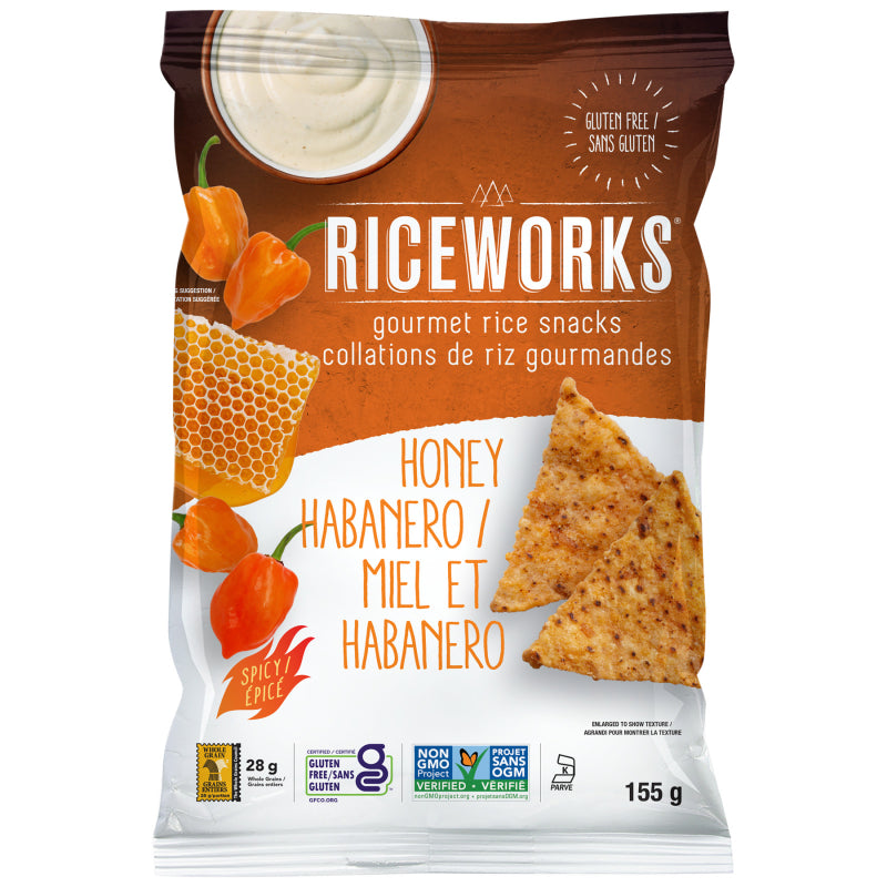 Riceworks Gourmet Rice Snacks - Honey Habanero - 155g