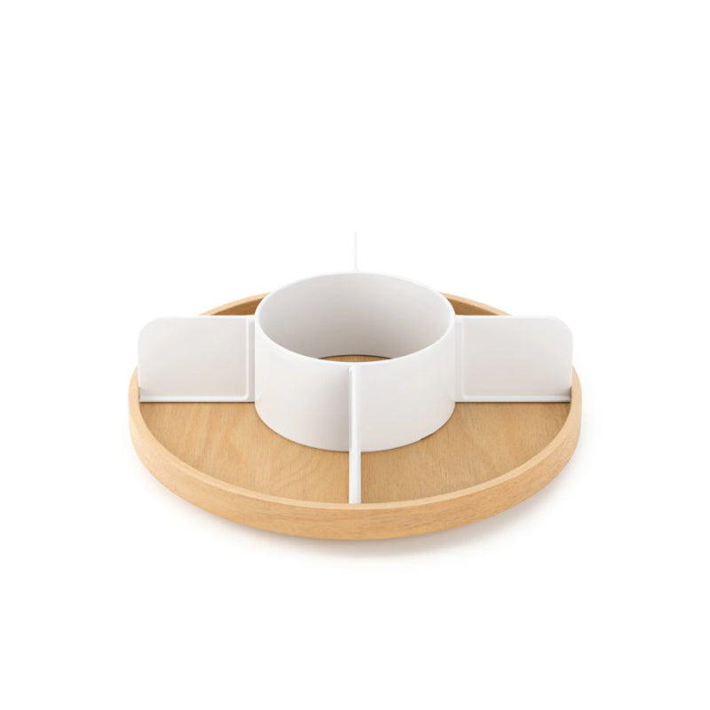 Umbra Bellwood Lazy Susan Storage Organizer - White / Natural