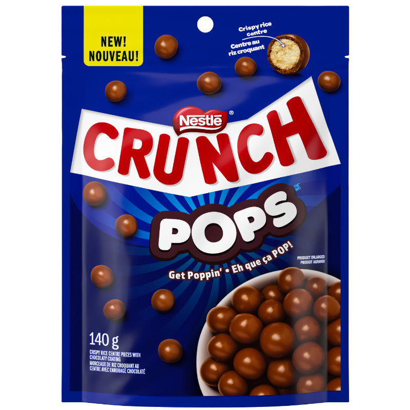 Nestle Crunch Pops Crispy Rice Pieces with Chocolaty Coating - 140g