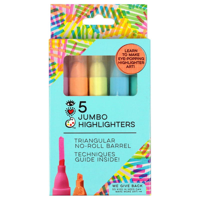 iHeart Triangular Jumbo Highlighters - 5s