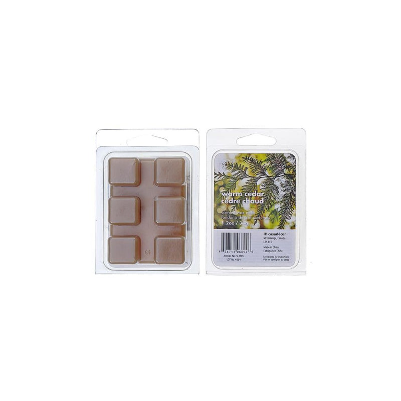 iH casadecor Scented Wax Melts - Warm Cedar - 6's