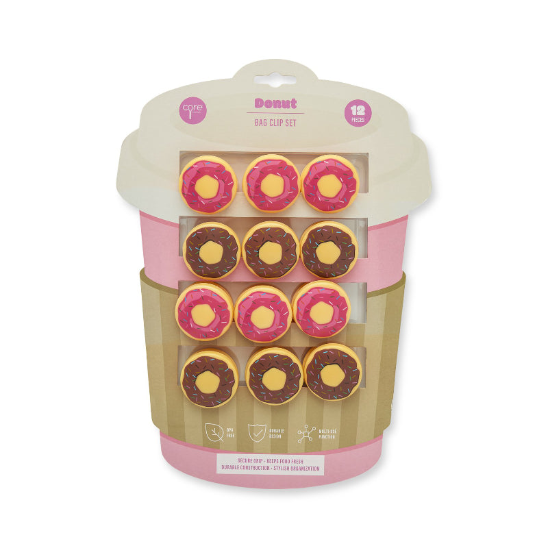 Core Kitchen Bag Clip Set - Donut - 12's
